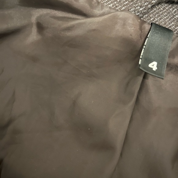 BROWN PEACOAT - GREAT CONDITION - VINTAGE FASHIONABLE FALL COAT TAILORED FIT - Picture 3 of 7